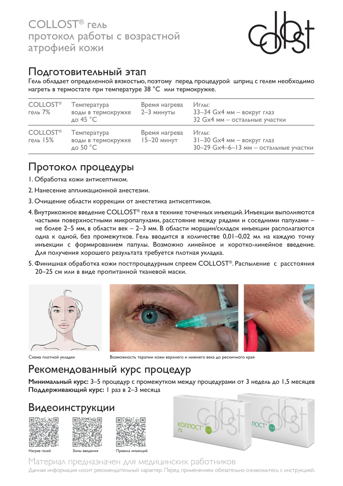 Материал коллагеновый рассасывающийся "КОЛЛОСТ"-гель 15%, 1,0 см3